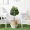 3ft. Artificial Fiddle Leaf Fig Tree With Handmade Cotton & Jute Woven Basket DIY Kit